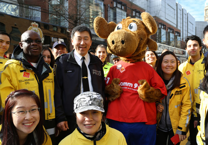 On February 22 E-Comm marched alongside our Vancouver Police partners in the annual Chinese New Year parade.
