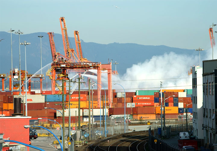 chemical fire at Port Metro Vancouver