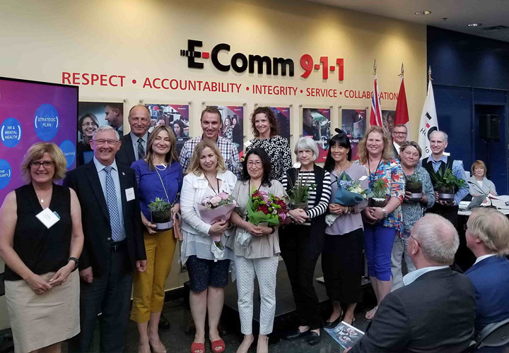 E-Comm staff recognized for their 20 years of service